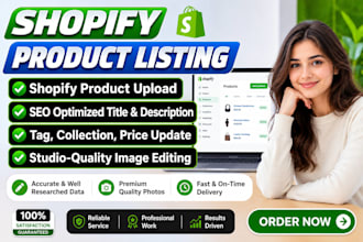 shopify product listing and shopify store manager