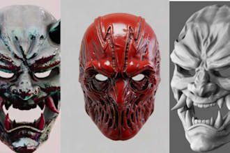 3d mask print and paint