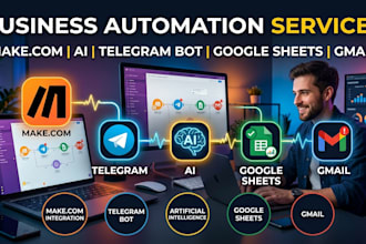 build make com automation workflows telegram bot
