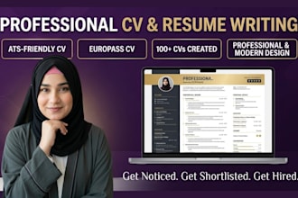 create a professional ats friendly CV resume and europass CV
