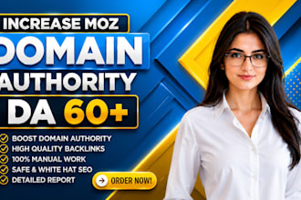 increase moz da 60 plus with premium authority link building