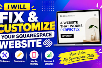 fix squarespace mobile, layout, forms and website issues