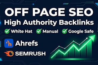 do off page SEO with high authority backlinks