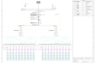 design solar pv schematic and single line diagram