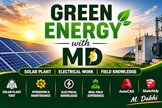 design solar pv sld, ground mounted and rooftop solar layouts