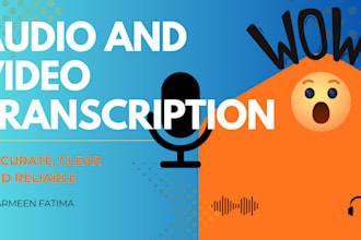 transcribe english audio and video into accurate text