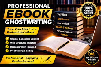 ghostwrite a professional ebook for you