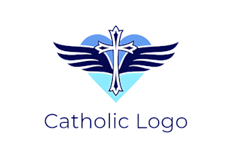 do minimalist ministry, christian, catholic church and religious logo design
