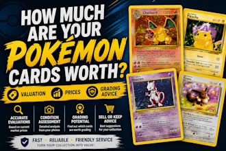 evaluate your pokémon cards and estimate their market value