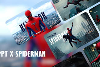 design an amazing spiderman powerpoint presentation template