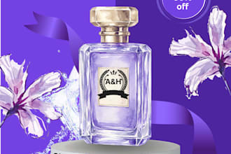 design luxury perfume poster for your brand