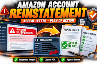 prepare an amazon account reinstatement plan of action