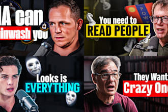 design eye catching youtube podcast thumbnail