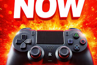 design eye catching youtube thumbnail and fiverr gig image