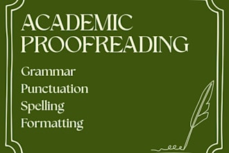 proofread your academic text in english