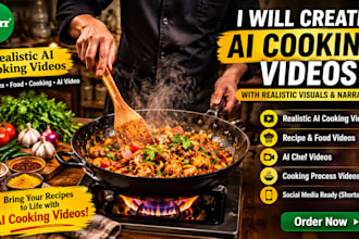 create realistic ai cooking videos and food recipe videos