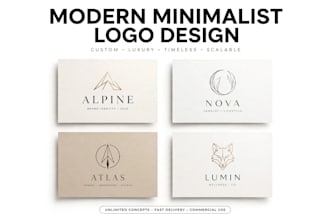design a modern minimalist logo for your business brand