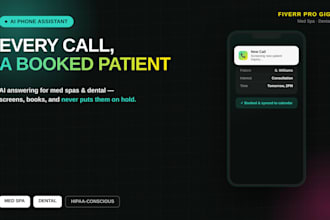 build custom ai voice agent phone assistant for med spas , dental practitioners