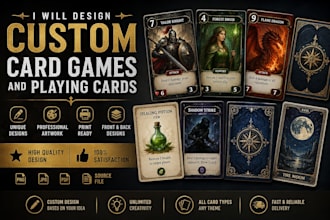 design custom card games and playing cards