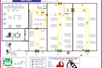 design professional fire and emergency evacuation layout