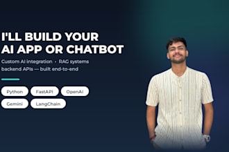 build your ai powered app, chatbot, or backend API in python