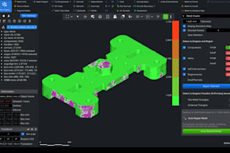 fix and repair stl files, edit and optimize them for 3d printing