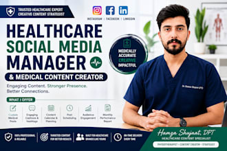 be your healthcare social media manager and medical content creator