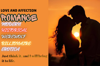 ghostwrite or rewrite romance fiction custom erotica story