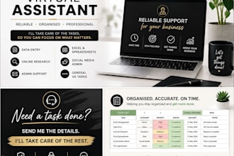 be your reliable virtual assistant for admin and online tasks