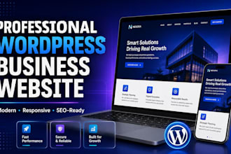 develop a professional wordpress business website