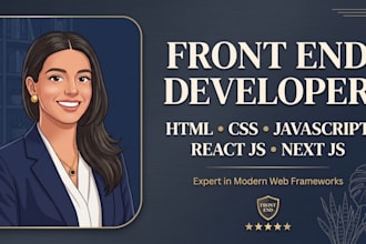 design modern responsive front end website