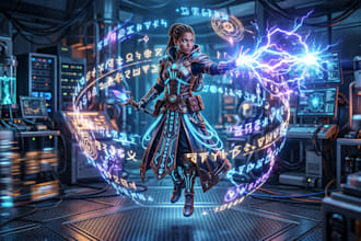 create fantasy, sci fi character