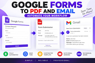 automate google forms to generate PDF and send email