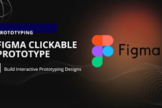 design figma UI UX, web app design and clickable prototype