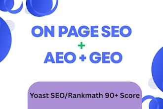 do on page SEO with aeo and GEO