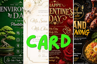 create modern and stylish card