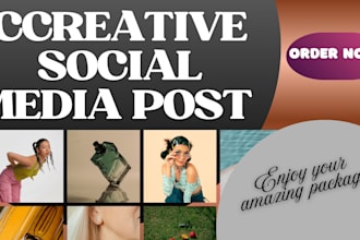 design social media posts, instagram and facebook ads