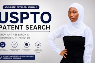 conduct a uspto patent search and prior art research for your invention
