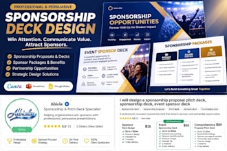 design sponsorship proposal pitch deck, sponsorship deck, event sponsor deck