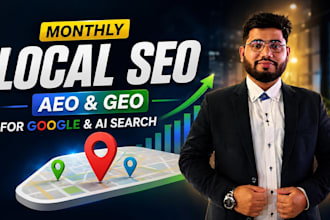 do monthly local SEO, aeo and GEO for google and ai search rankings