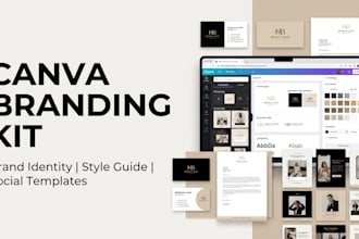design editable canva branding kit social media template instagram post in canva