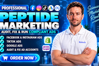 do peptide marketing, compliant peptide ads on facebook tiktok google for sales