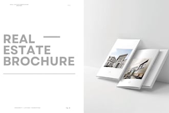 luxury real estate brochure listing and property brochure