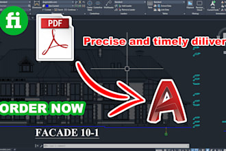 covert pdf, image to customised dwg