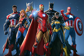 comic book illustration with comic book illustrator