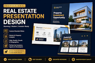 design an eye catching real estate listing presentation