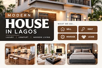 design a real estate listing presentation brochure pitch deck powerpoint