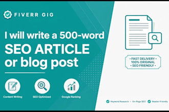 write SEO blog and article writer