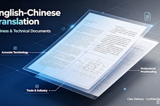 english chinese business and technical document translation and proofreading