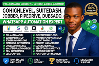 gohighlevel suitedash jobber automation pipedrive dubsado whatsapp automation